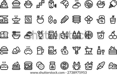 Gastronomy And Culinary Icons Simple vector icon. Illustration symbol design template for web mobile UI element