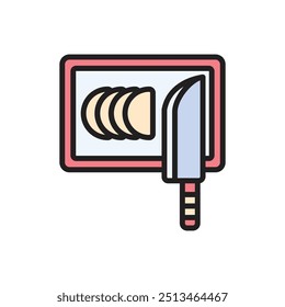 Gastronomy Cutting Board Icon Vector Illustration