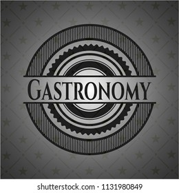 Gastronomy dark emblem