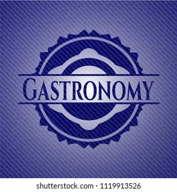 Gastronomy denim background
