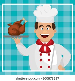 Gastronomy digital design, vector illustration eps 10.