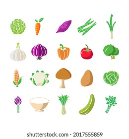 Gastronomy food icon design set bundle template isolated