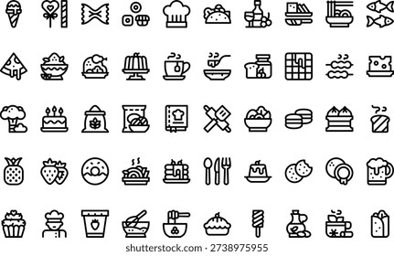 Gastronomy Icons Simple vector icon. Illustration symbol design template for web mobile UI element