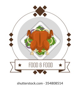 Gastronomy and restaurant menu graphic design, vector illustration eps10