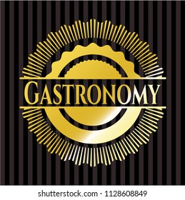 Gastronomy shiny emblem