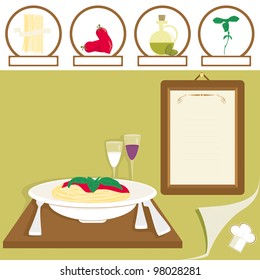 Gastronomy: Spaghetti with tomato sauce