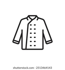 Ilustração do vetor de ícone de estrutura de tópicos uniforme de gastronomia