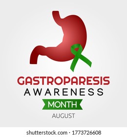 Gastroparesis Awareness Month  Vector Illustration