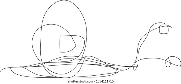 gastropod made with black lines