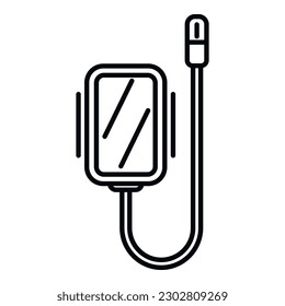Gastroscope icon outline vector. Medical camera. Medicine diagnostic