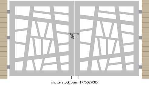 Gate design for home compound exterior