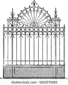 Gate, From the Dictionary of Word and Things, 1888.