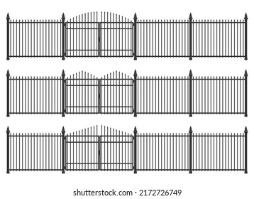 Gate and fence made from steel