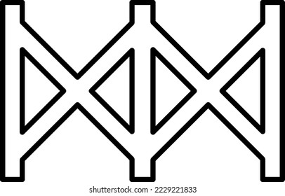 gate or fence vector icon on white background..eps
