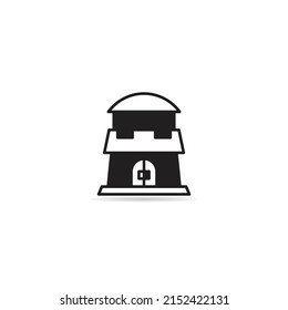 gate and fortress icon vector illustration