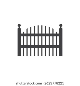 Gate icon flat design illustration vector