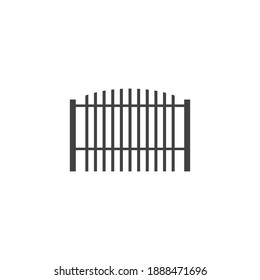 Gate icon flat design vector