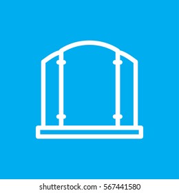 gate icon illustration isolated vector sign symbol