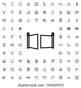 gate icon illustration isolated vector sign symbol. Smart home icons vector set.