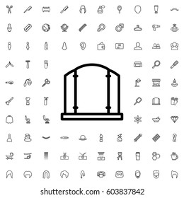 Gate icon illustration isolated vector sign symbol. barbershop icons vector set.
