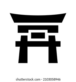 Gate icon isolated on white background