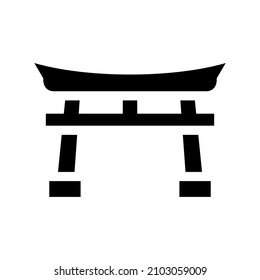 Gate icon isolated on white background