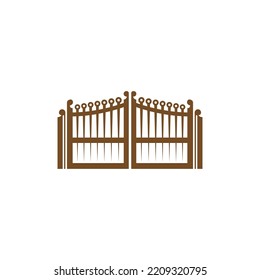 Ilustración del logotipo del icono de la puerta