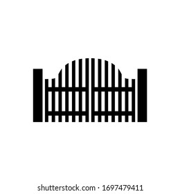 Tor-Symbol, Logo einzeln auf weißem Hintergrund