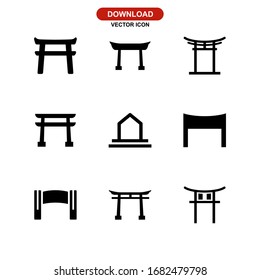 gate icon or logo isolated sign symbol vector illustration - Collection of high quality black style vector icons
