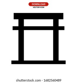 gate icon or logo isolated sign symbol vector illustration - high quality black style vector icons
