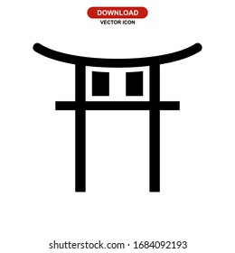 gate icon or logo isolated sign symbol vector illustration - high quality black style vector icons
