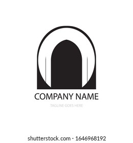 diseño vectorial del icono de la puerta