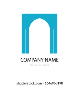 diseño vectorial del icono de la puerta