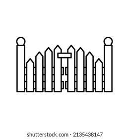 Gate icon. portal sign. vector illustration