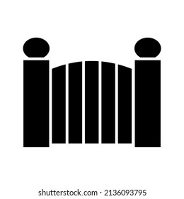 Icono de puerta. signo de portal. ilustración vectorial