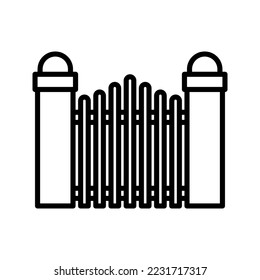 Icono de puerta. inicio de sesión para concepto móvil y diseño web. ilustración vectorial
