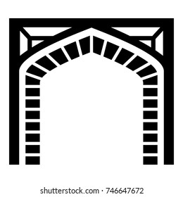 Gate icon. Simple illustration of gate vector icon for web