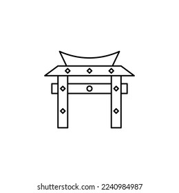 the gate icon is suitable for your web, apk or project with a chinese new year theme