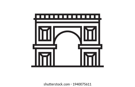 Gate icon. Gate symbol design from Architecture collection. Simple element vector illustration on white background.