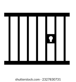 Vector de icono de puerta en diseño negro