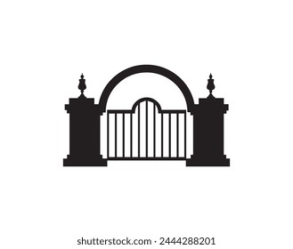 Gate icon vector design symbol of gate icon vector design.