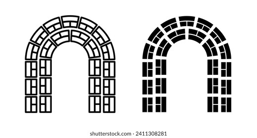 Gate Icon Vector Design Template