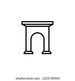 gate icon vector design templates 