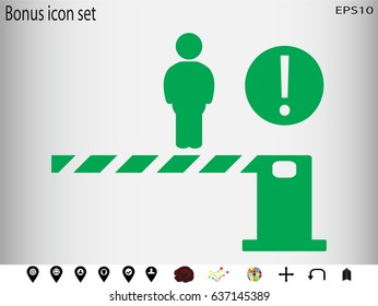 gate, icon, vector illustration eps10