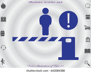 gate, icon, vector illustration eps10