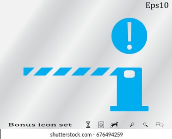 gate, icon, vector illustration eps10