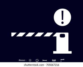 gate, icon, vector illustration eps10