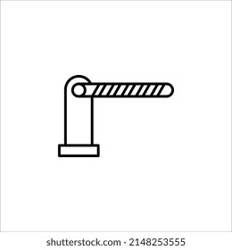 Ilustración vectorial de icono de puerta en fondo blanco. Símbolo de diseño de sitio web, logotipo, aplicación, interfaz de usuario. 