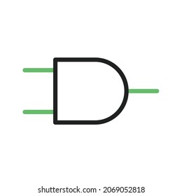 AND Gate icon vector image. Can also be used for Physical Fitness. Suitable for mobile apps, web apps and print media.