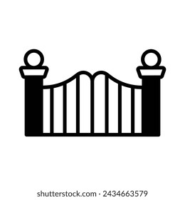 Gate Icon vector. Stock illustration.